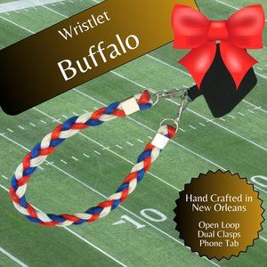 Braided Universal Phone Wristlet, Buffalo Football, Sports Team Colors